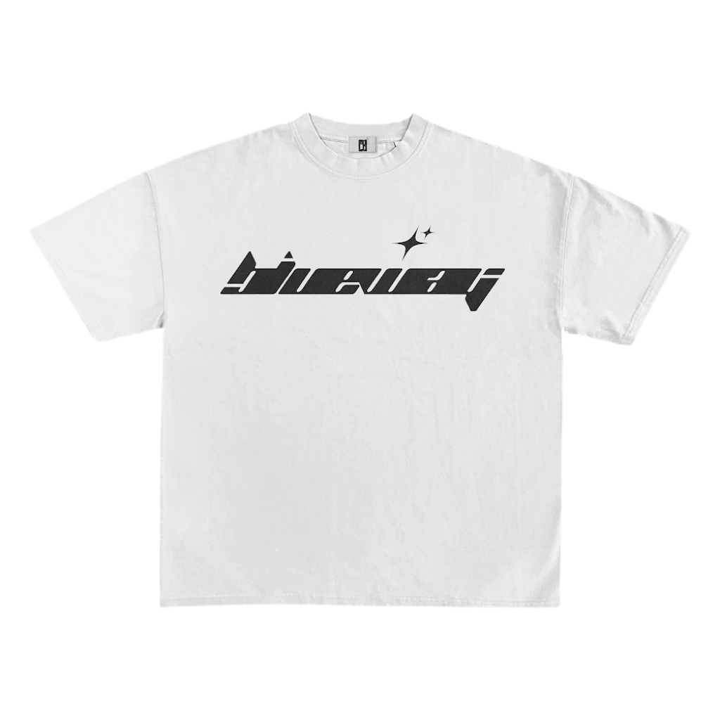 BLWY BOĆA LOGO TEE - (BLACK) WHITE