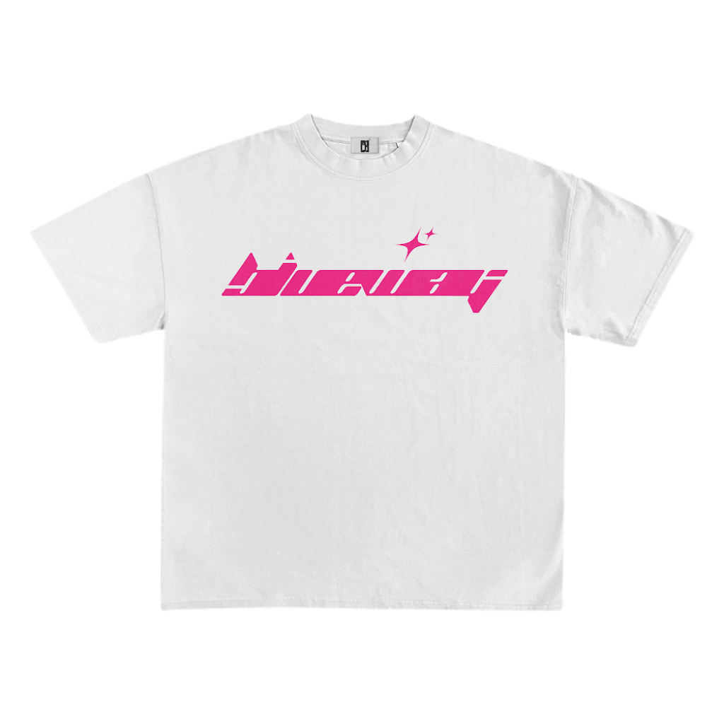 BLWY BOĆA LOGO TEE - (PINK) WHITE