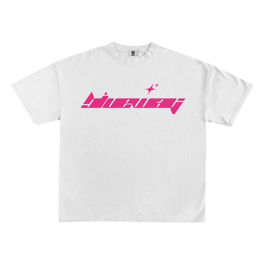 BLWY BOĆA LOGO TEE - (PINK) WHITE