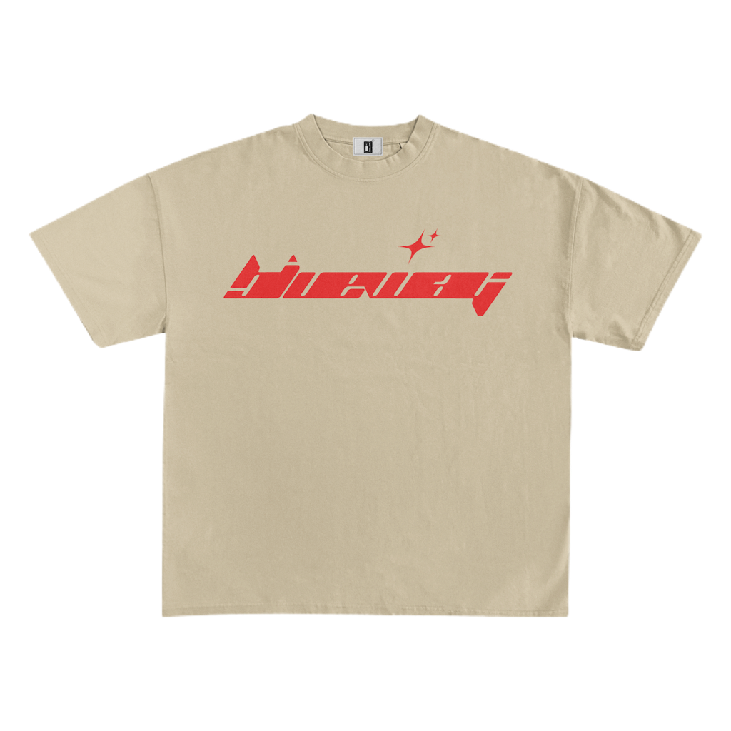 BLWY BOĆA LOGO TEE - (ORANGE) BEIGE