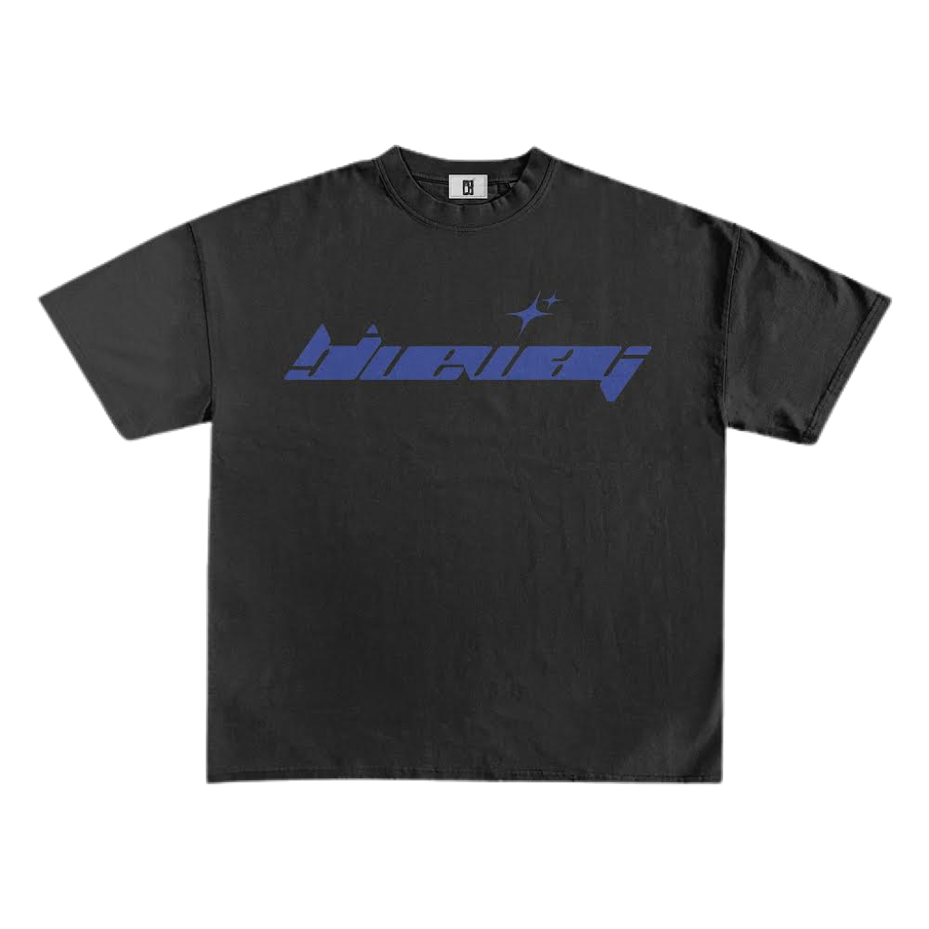 BLWY BOĆA LOGO TEE - (DARK BLUE) BLACK