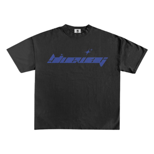 BLWY BOĆA LOGO TEE - (DARK BLUE) BLACK